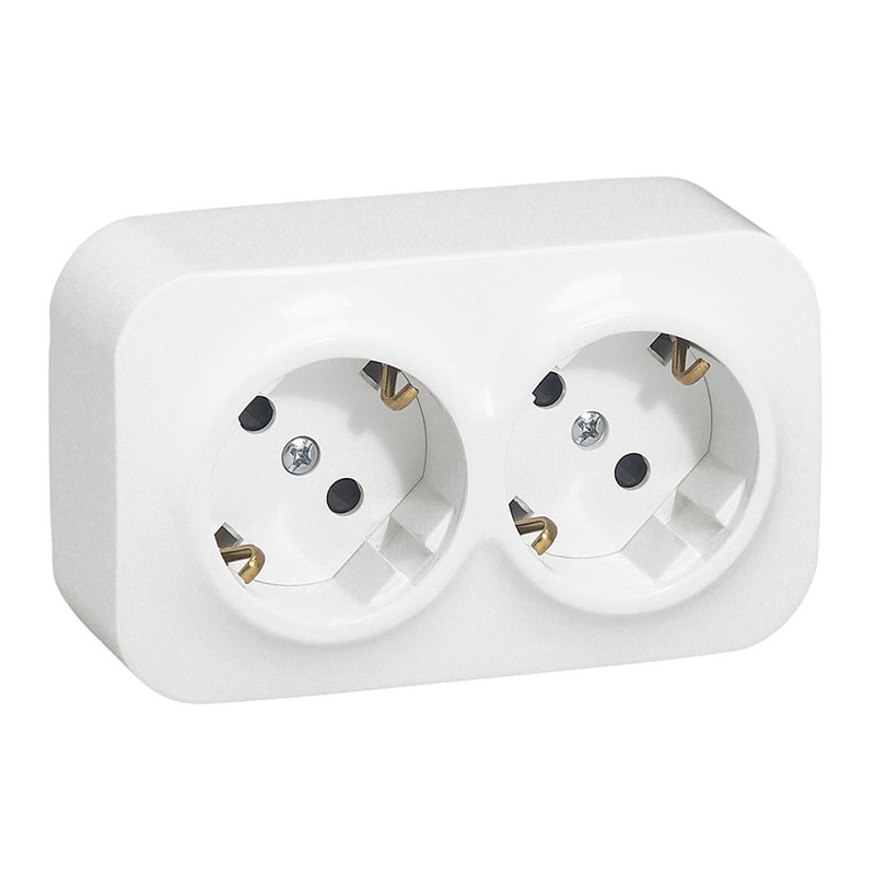 Doble enchufe superficie LEGRAND Serie Oteo-Forix IP21