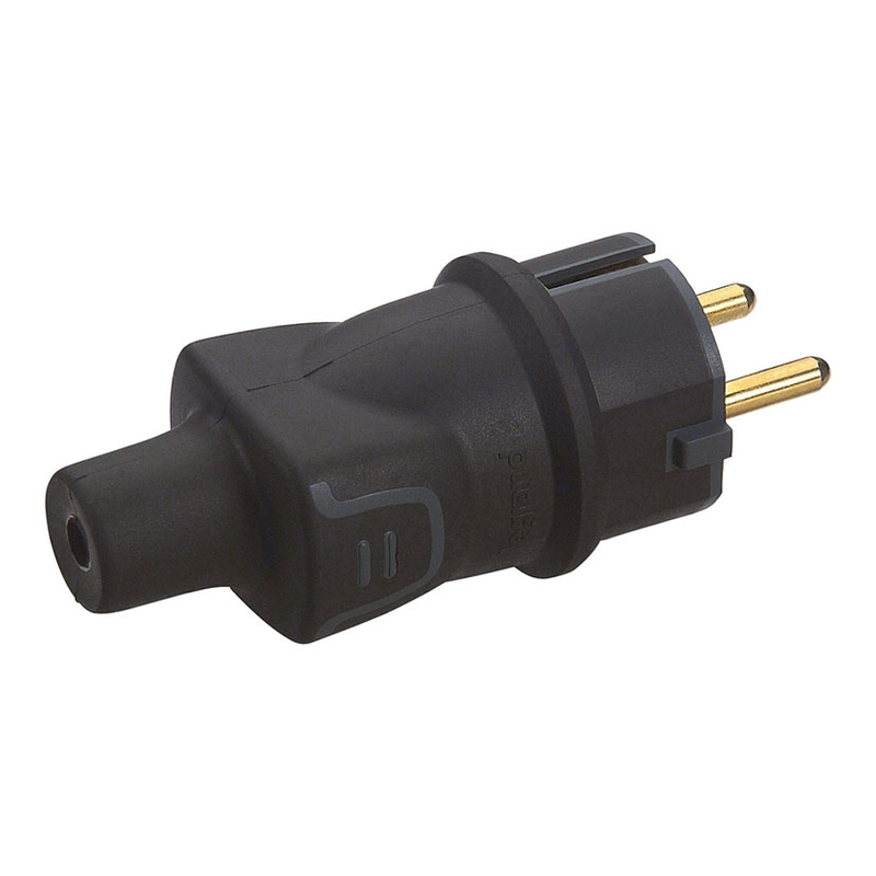 Clavija 2P+T enchufe LEGRAND caucho