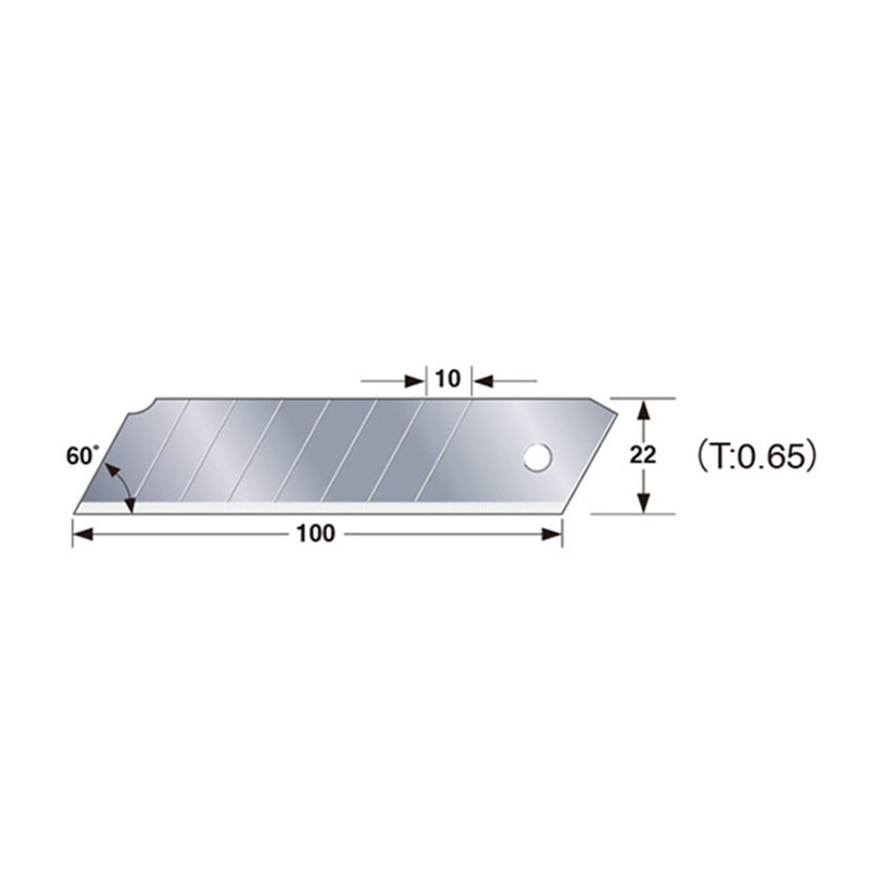 Cuchilla cúter TAJIMA CB-62, 10 unidades