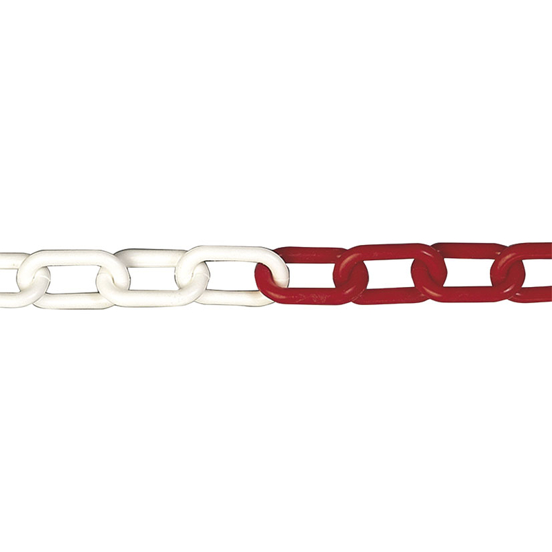 Cadena plástico EHS rojo/blanco ø 6x44 mm