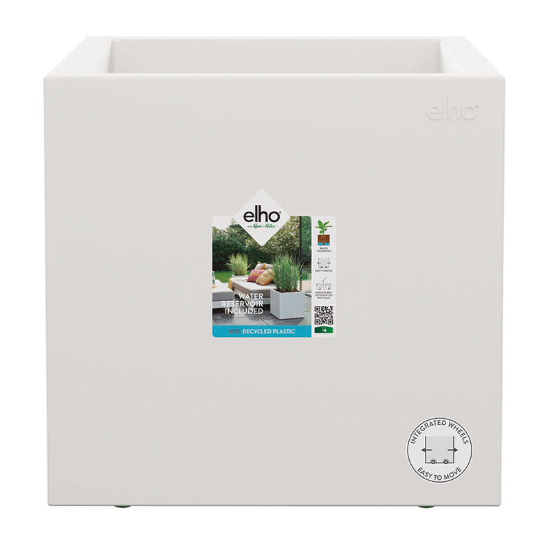 Maceta decorativa ELHO Cubo 40x40 cm Blanco