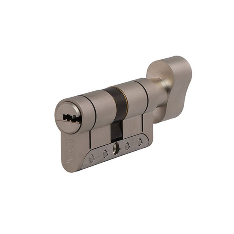 Cilindro de alta seguridad IFAM Start-R niquelado con pomo interior