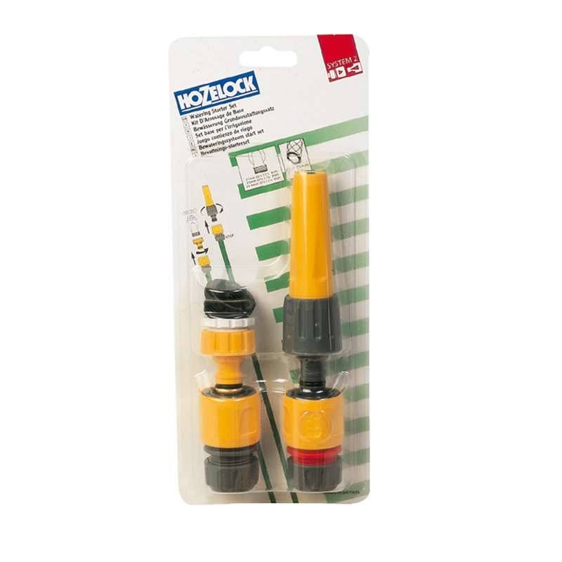 Kit HOZELOCK de lanza y conectores para riego 15 mm