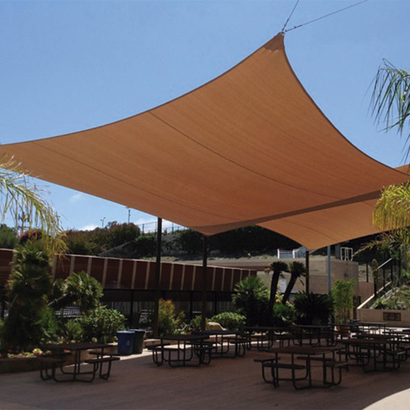 Toldo vela sombreador impermeable LISTA cuadrado 3,6 m