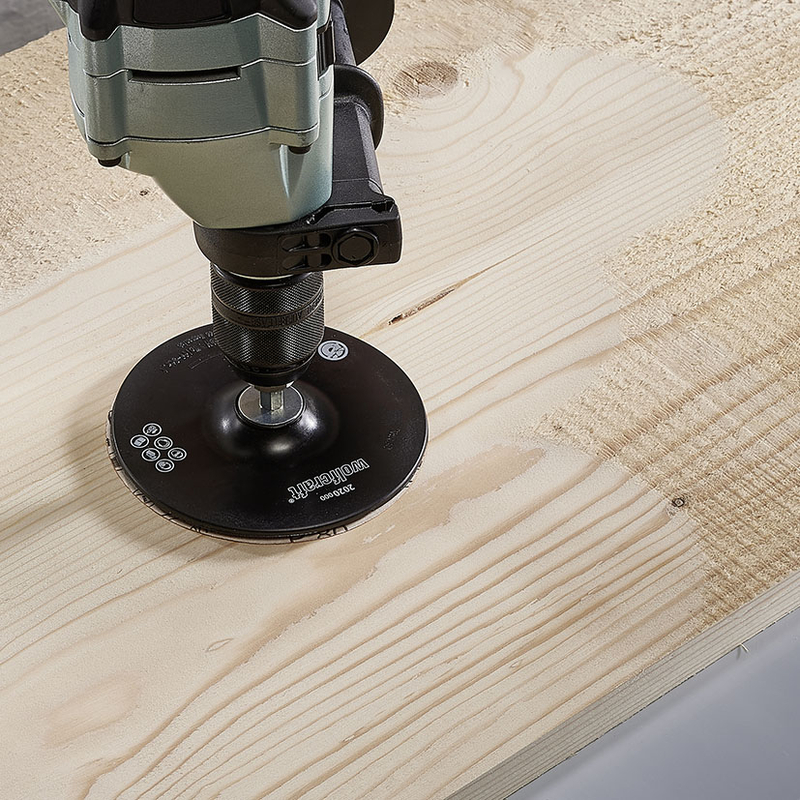 Plato lijador WOLFCRAFT para taladro