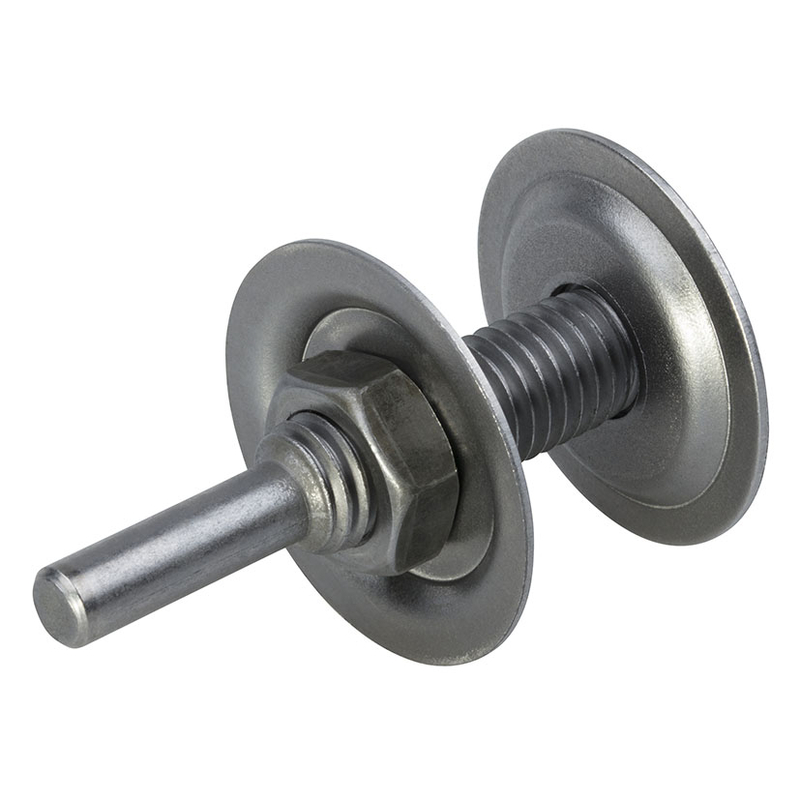 Eje adaptador porta útiles WOLFCRAFT con agujero 10 mm