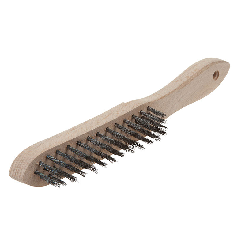 Cepillo púas acero WOLFCRAFT 4 filas