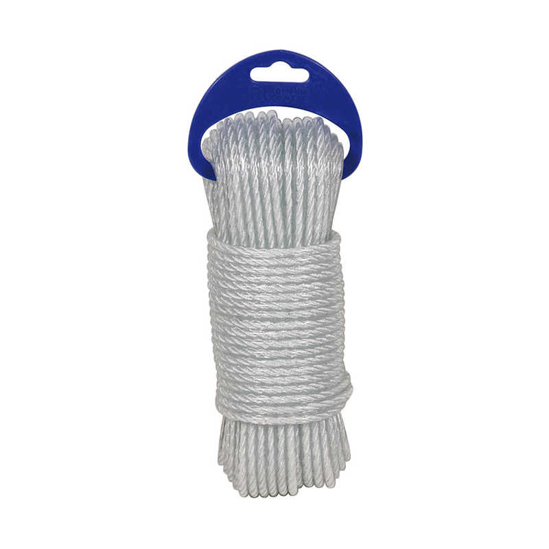 Cuerda polietileno plastificado ROMBULL madeja Blanco