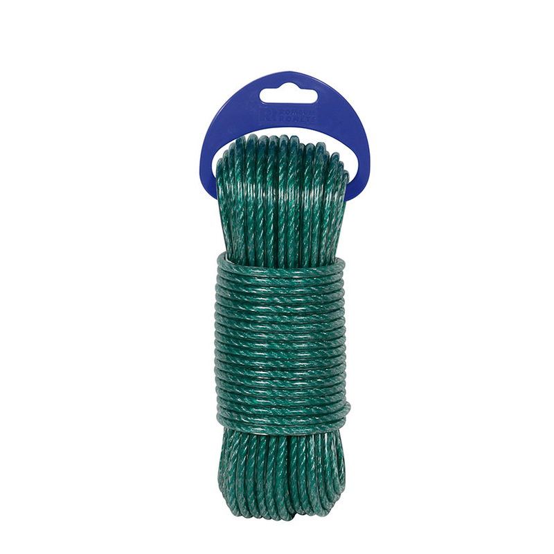 Cable acero plastificado ROMBULL Verde