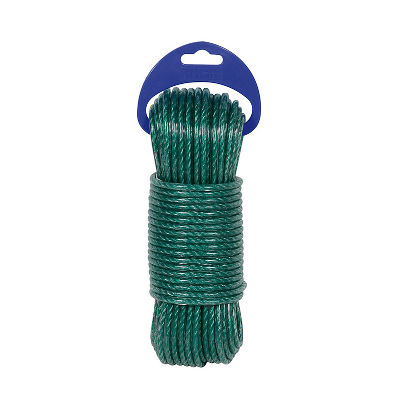 Cable acero plastificado ROMBULL Verde