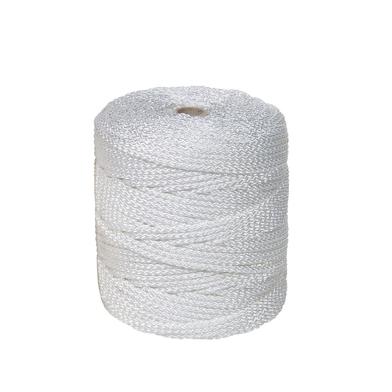 Cuerda poliéster trenzado ROMBULL bobina blanco - rojo