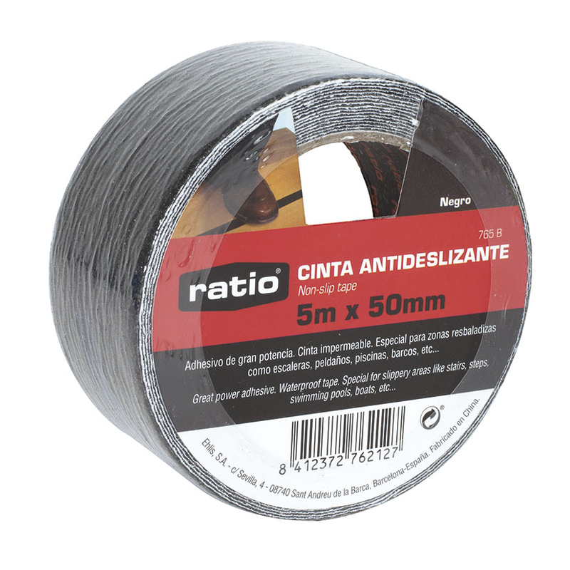 Cinta antideslizante RATIO 50 mm x 5 m negro