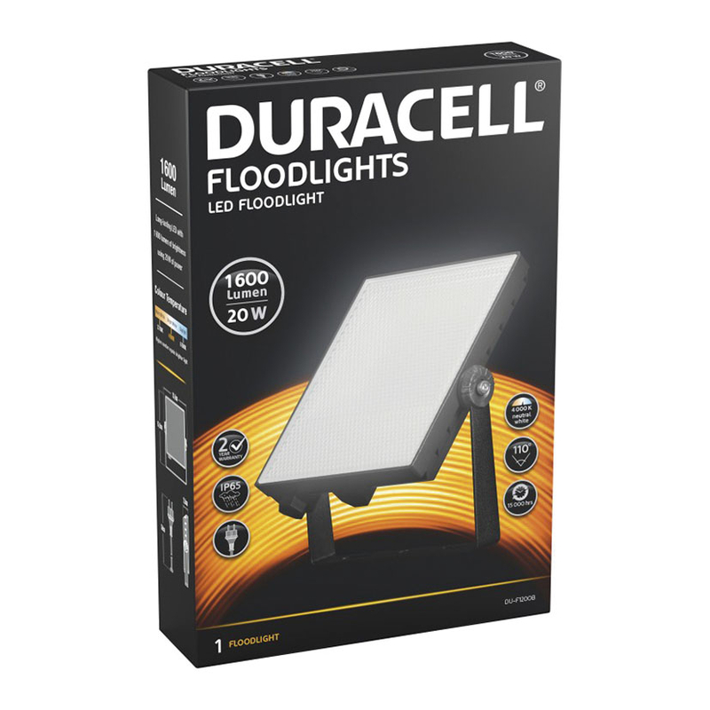 Foco proyector LED DURACELL 20W 1600 Lm