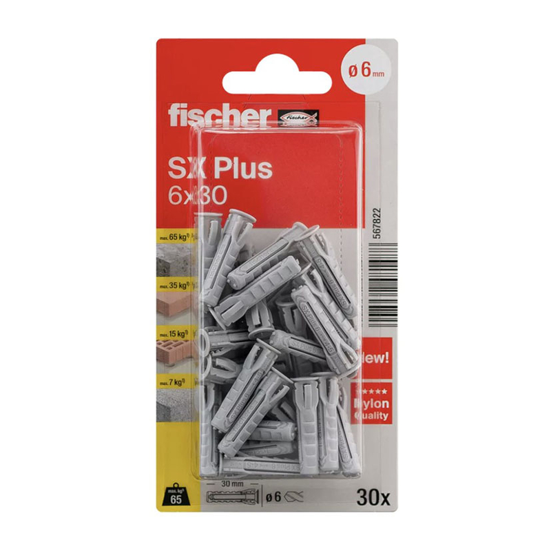 Taco plástico FISCHER-SX Plus blíster