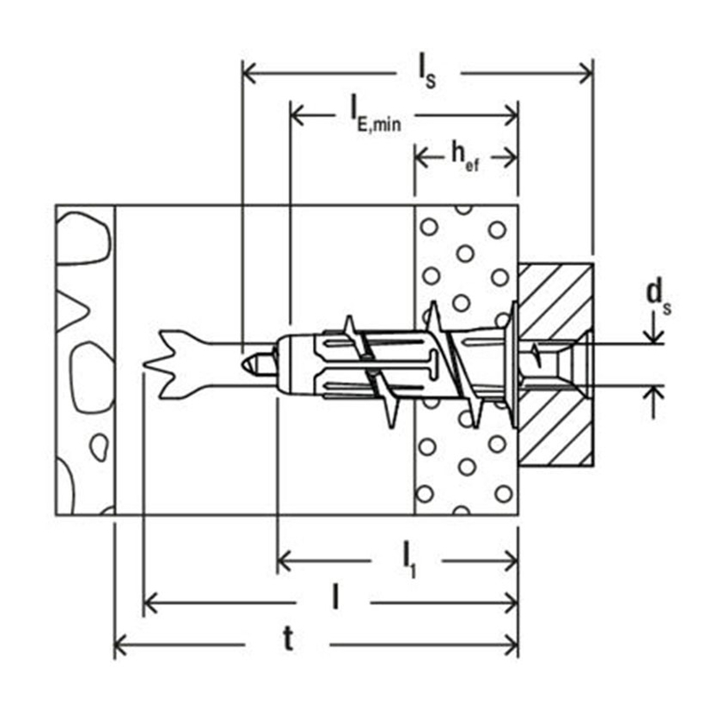 Taco auto-roscante FISCHER Duoblade 4,2x40xmm tornillo