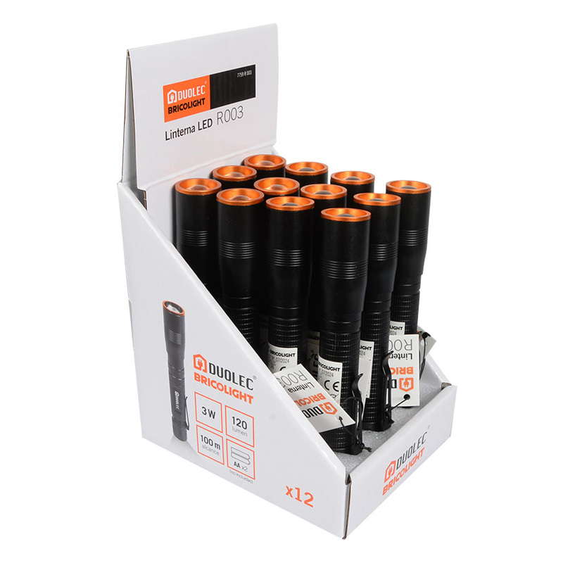 Linterna LED DUOLEC Bricolight R003 12 unidades