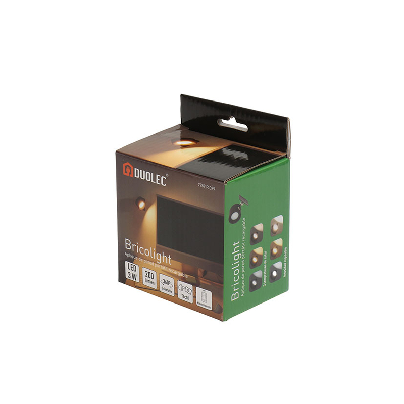 Aplique LED de pared DUOLEC Bricolight 3 CCT