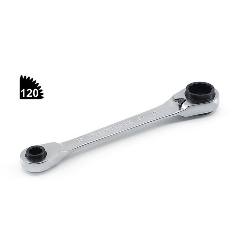 Llave de carraca doble anillo MATADOR 4 en 1
