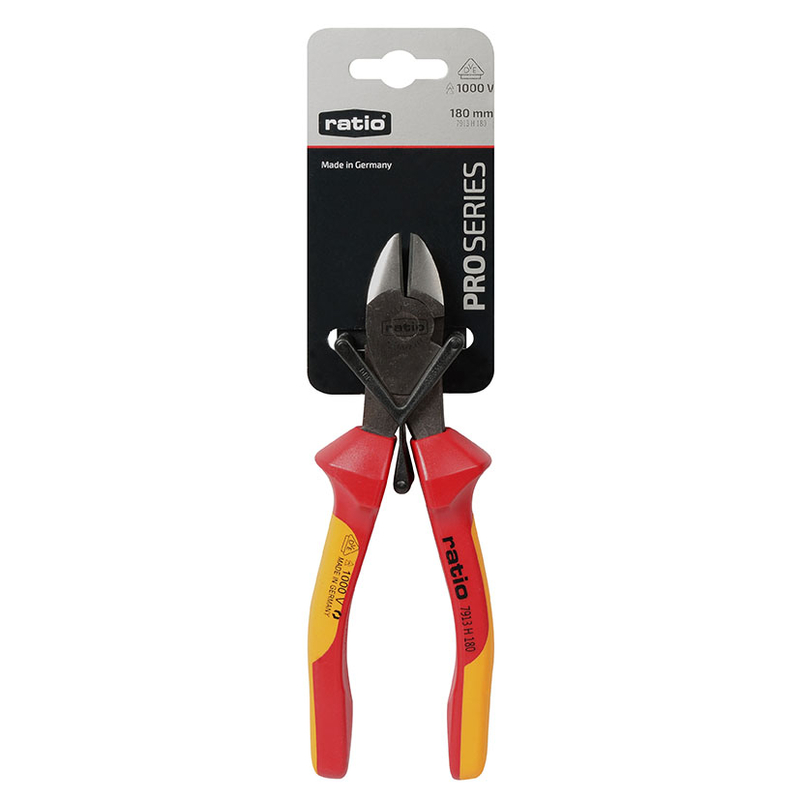 Alicate corte diagonal seguridad RATIO reforzado ProSeries VDE