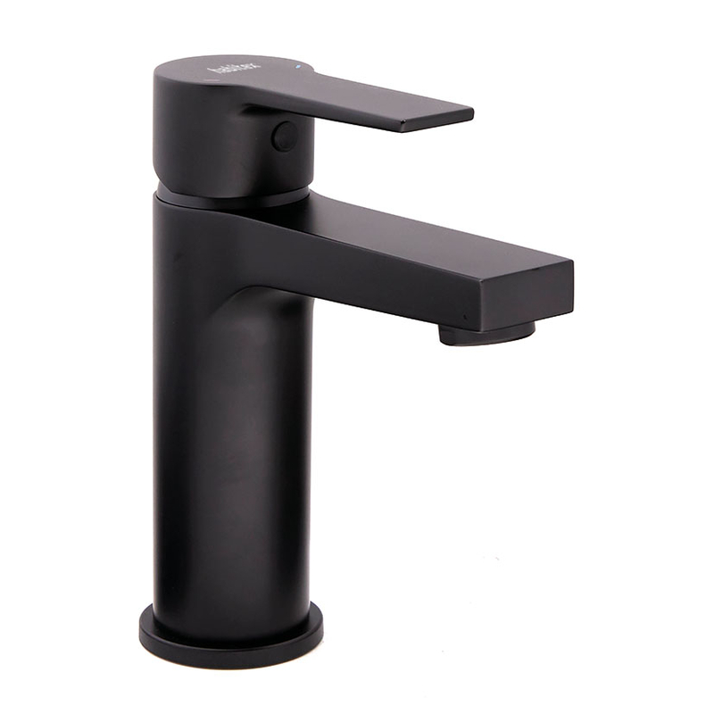 Grifo monomando lavabo alto HABITEX serie Elisa Matte negra