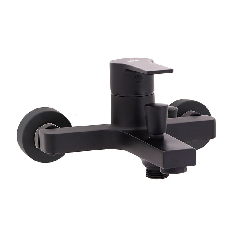 Grifo monomando baño ducha HABITEX serie Elisa Matte negra