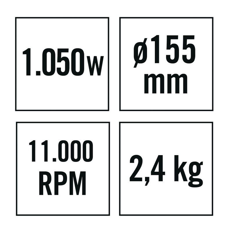 Amoladora angular RATIO AR1050NM