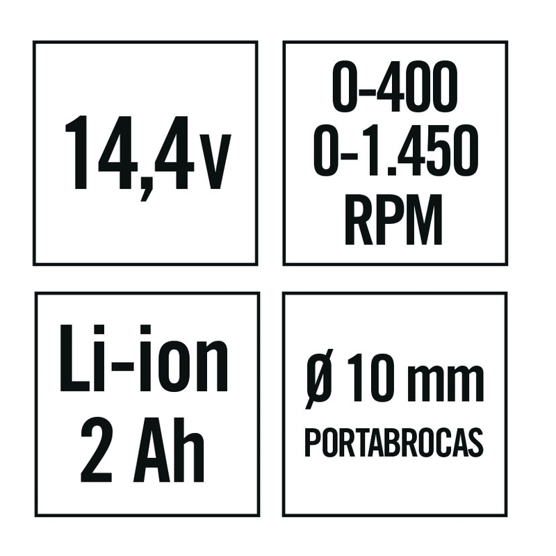 Taladro RATIO AR144NM con batería de litio