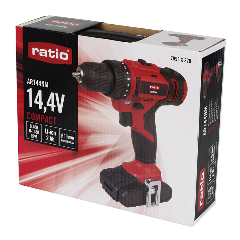 Taladro RATIO AR144NM con batería de litio