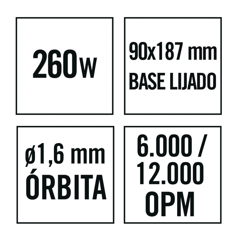 Lijadora orbital RATIO LR260NM