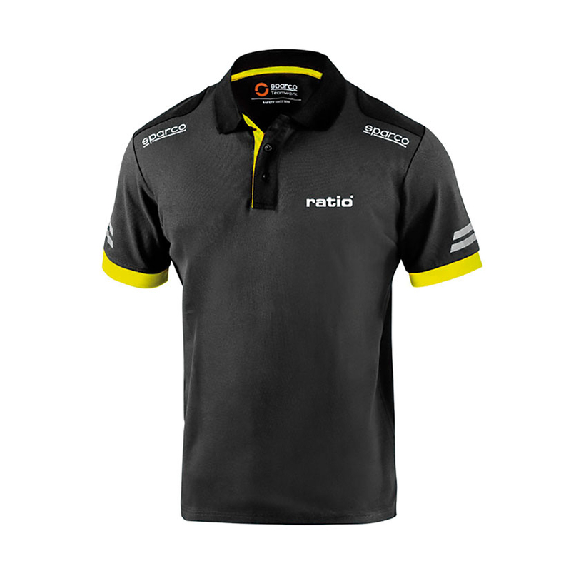 Polo técnico RATIO by Sparco Tech Gris/amarillo