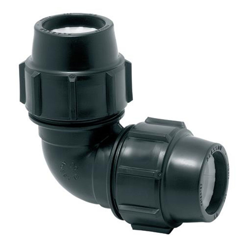 Codo 90º compresión para circuitos de agua PLASSON serie 6
