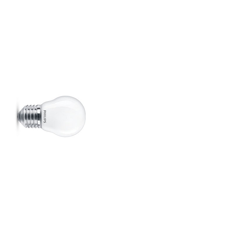 Bombilla Led mini globo PHILIPS E27 luz cálida 4,3 W. 4 unidades