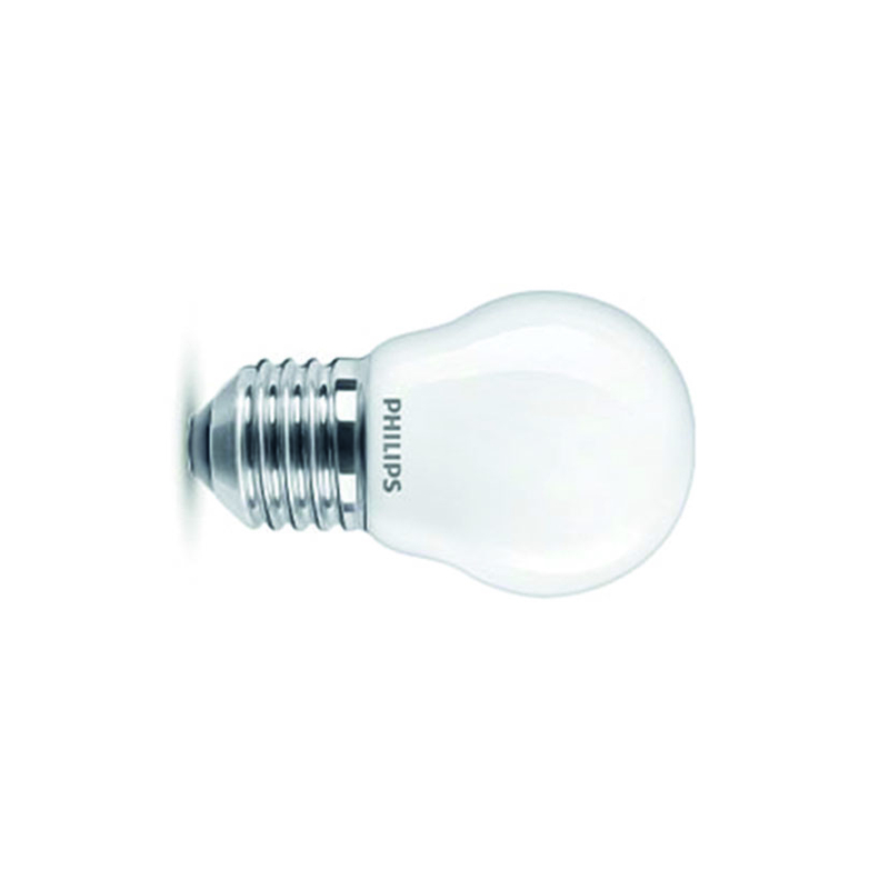 Bombilla miniglobo E27 LED PHILIPS. (Envase completo)