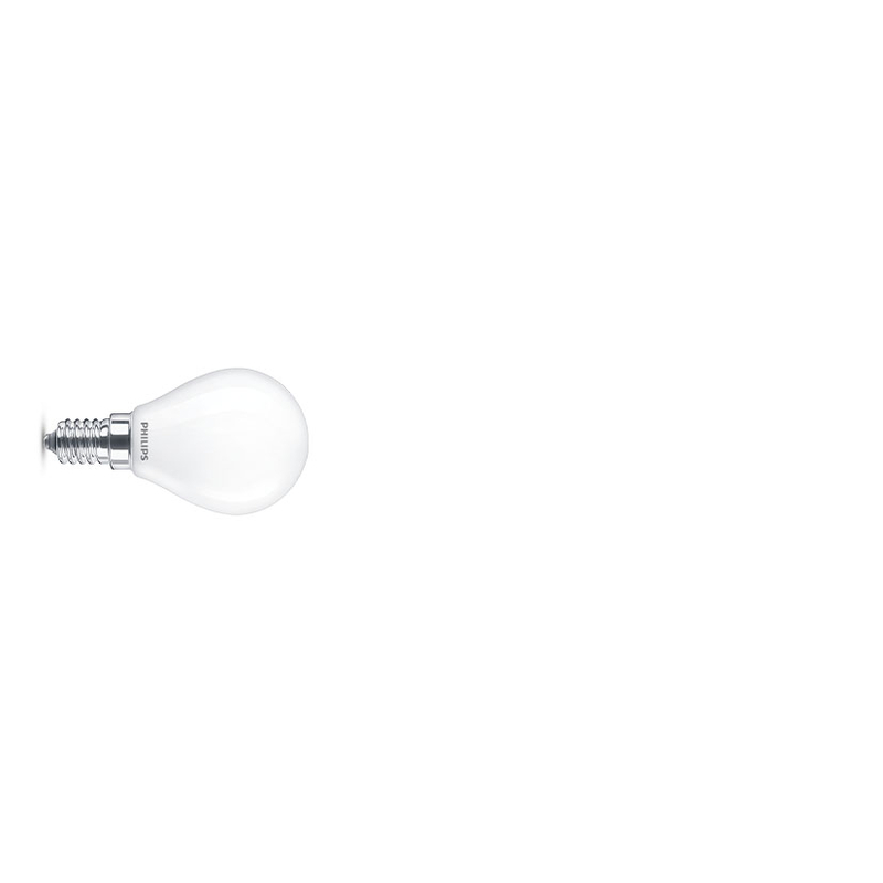 Bombilla Led mini globo PHILIPS E14 luz fría 4,3 W. 4 unidades