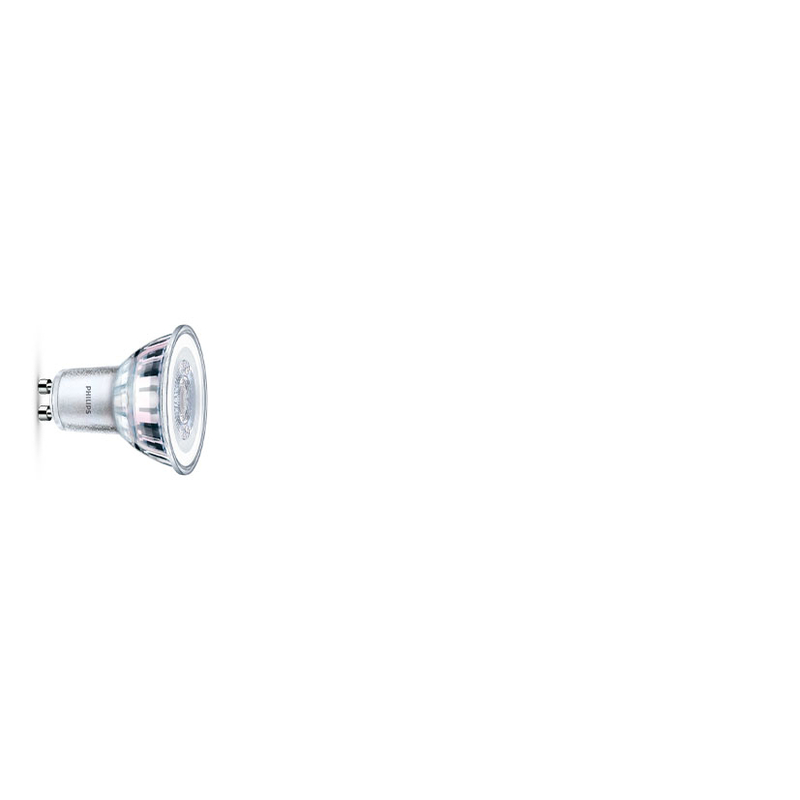 Bombilla Led dicroica PHILIPS GU10 luz día 4,6 W. 4 unidades
