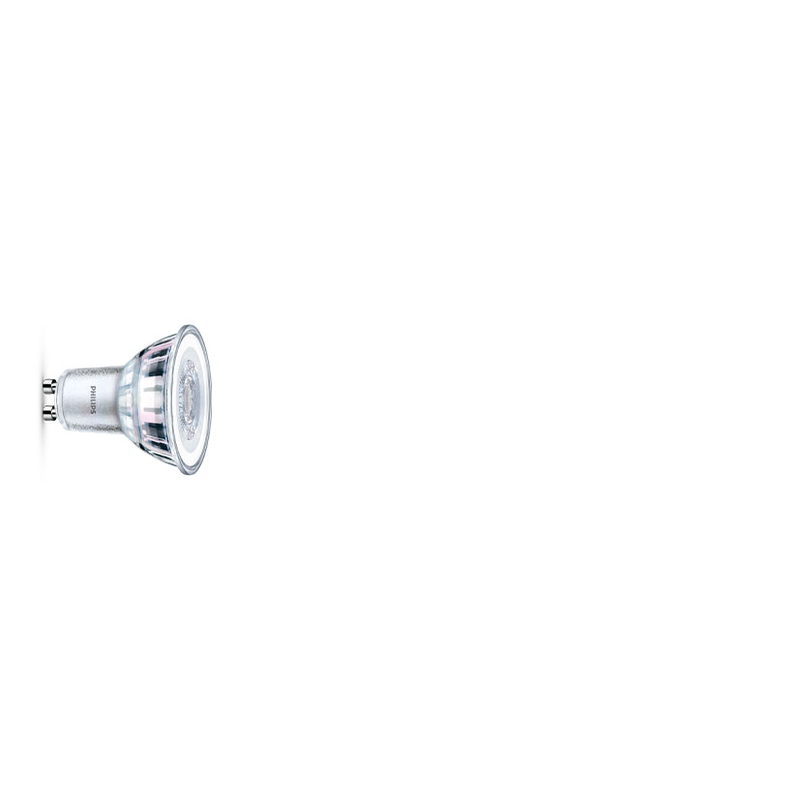 Bombilla Led dicroica PHILIPS GU10 luz fría 4,6 W. 4 unidades