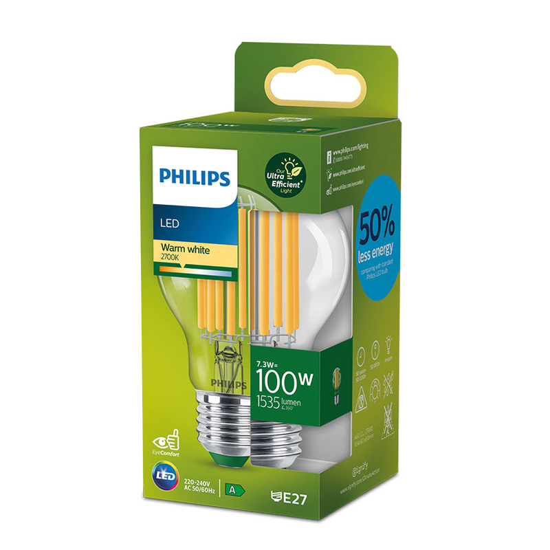 Lámpara LED ultraeficiente PHILIPS Standard E27