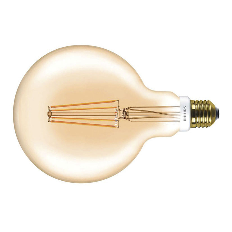 Bombilla LED decorativas globo PHILIPS E27 luz cálida 7w