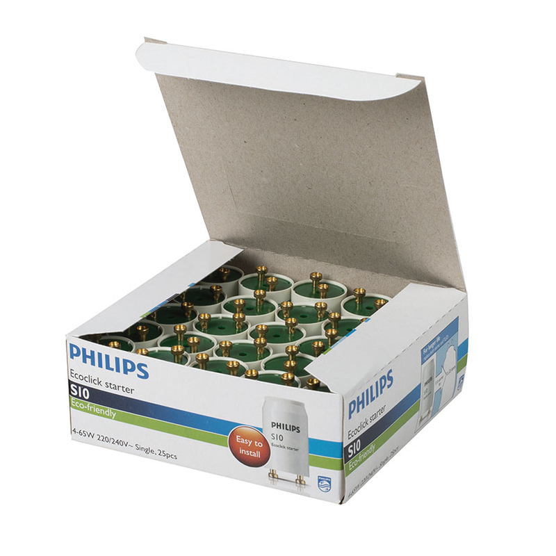 Caja de 25 cebadores PHILIPS fluorescentes S10 4-65W