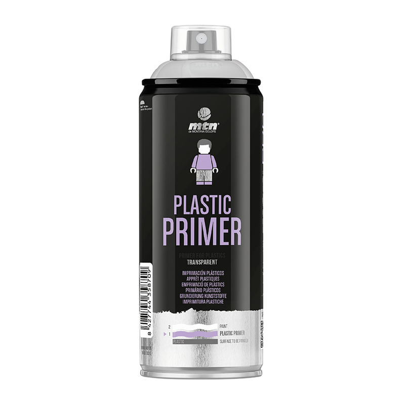 Spray imprimación plásticos MTN Pro gris aparejo
