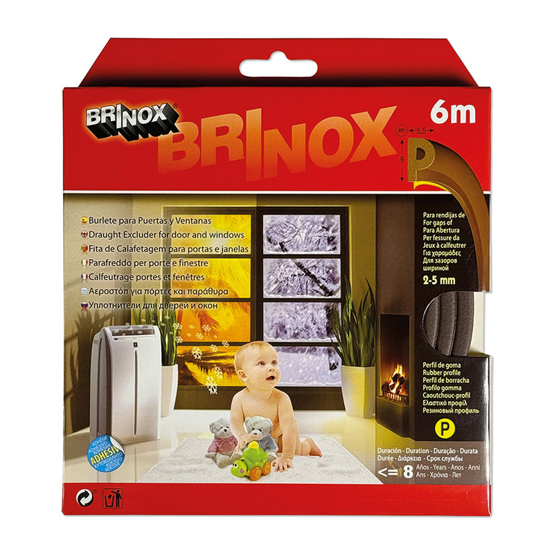 Burlete puertas y ventanas BRINOX Tipo 