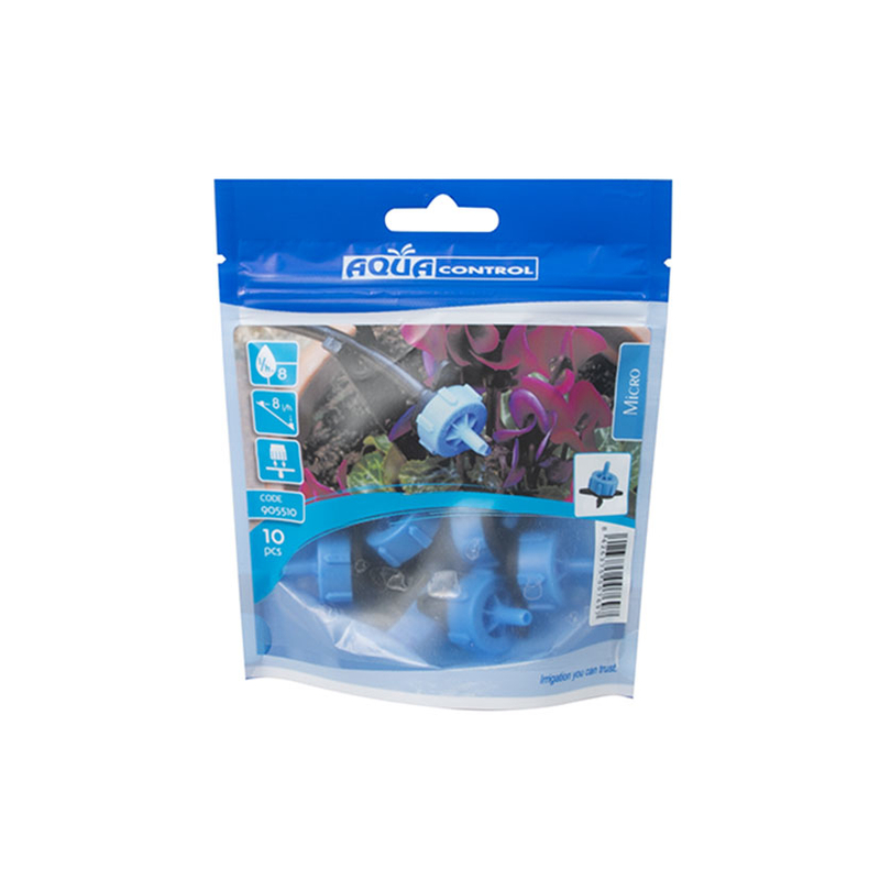 Goteros y difusores AQUA CONTROL Set 10 autocompensados 8 l/h