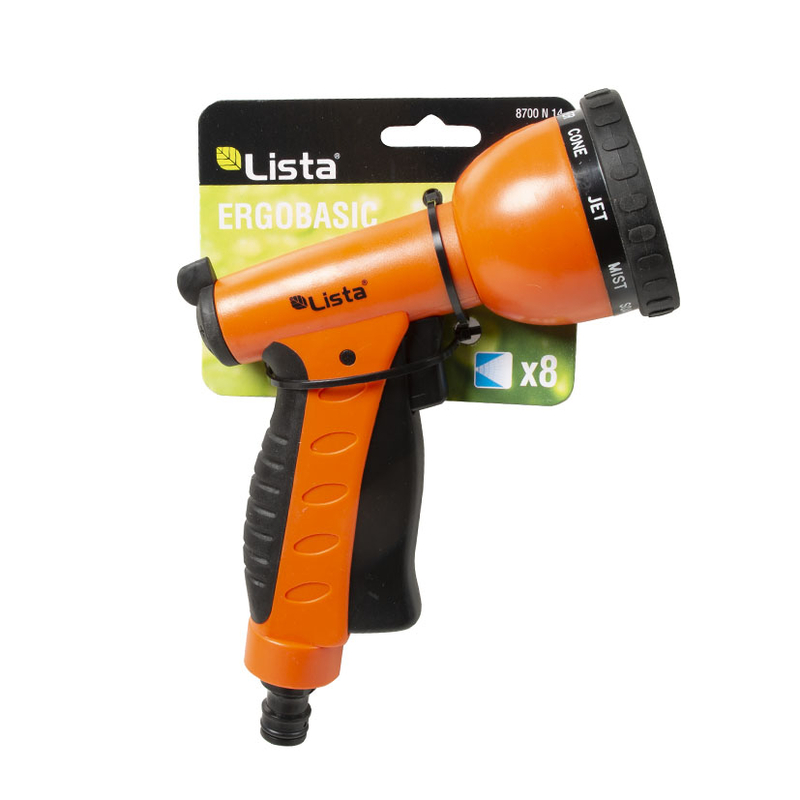 Pistola riego LISTA Ergobasic 8 riegos