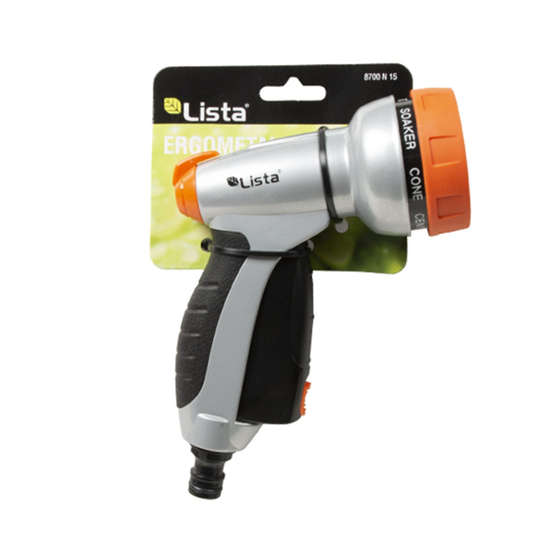 Pistola riego LISTA Ergometal 7 riegos