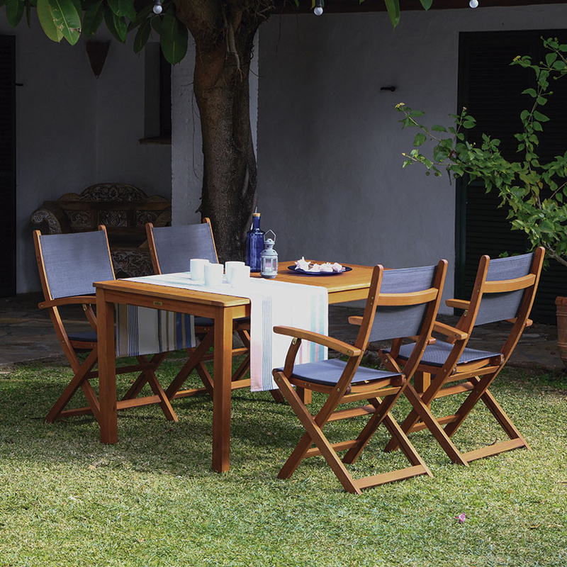 Juego 2 sillas jardín plegable Nature | Ferreterías cerca de ti - Cadena88