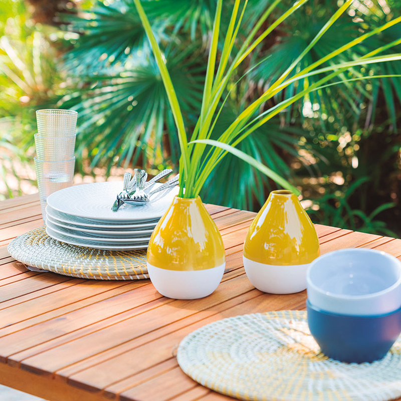 Mesa jardín madera TIWI 6p