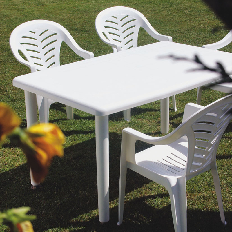 Silla de resina Palma blanca