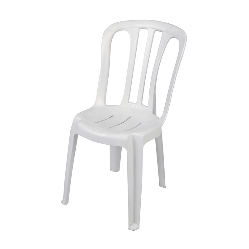 Silla de resina Bistro blanca