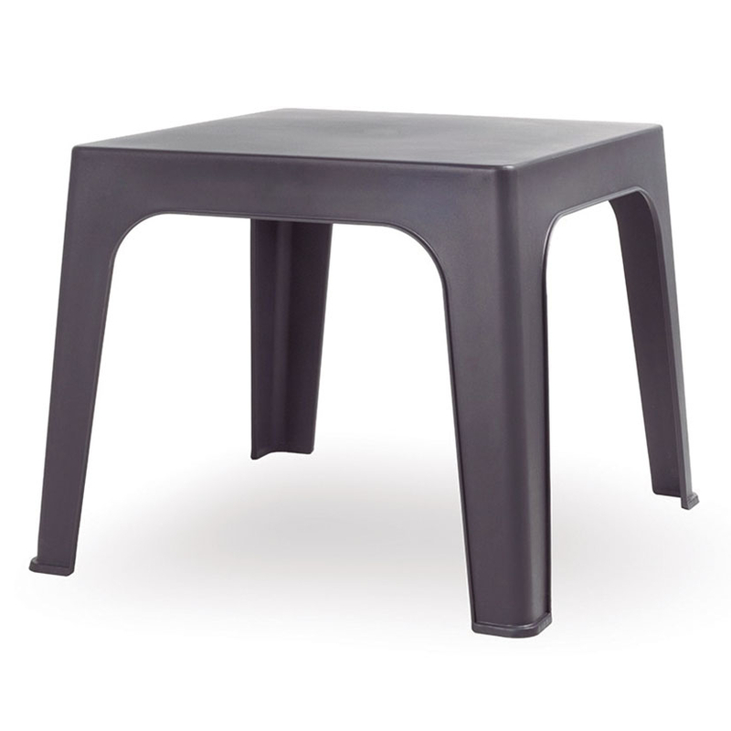 Mesa de resina RESOL Mónaco Gris volcánico
