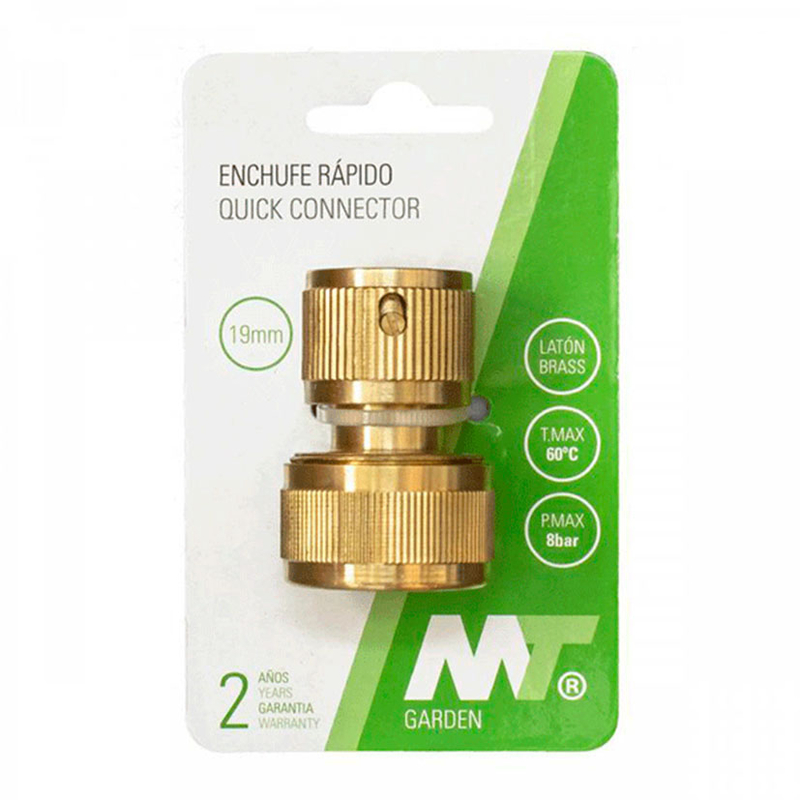 Racor H conector rápido MT latón para manguera a grifo
